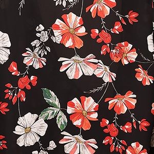 Sheer wrap Express floral print blouse, size M